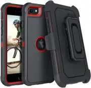 For iPhone SE 2nd Gen 2020 Case Shockproof Cover with Holder Belt Clip Holster