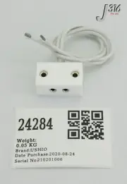24284 USHIO LAMP SOCKET FOR J89X LAMP TRAYS (NEW) 1000679