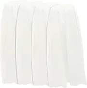 Generic 4pcs Disposable Bath Skirt Central Sprayer Jet Reusable Grout Multipurpose Liquid Dry Refills Foaming Pads Cleaner Vacuum Bathroom Balm Bucket Bidet Spa Wrap Cotton White