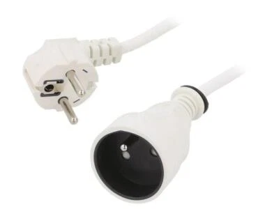 PS-170/1.5-10.0 Extension Cable Sockets: 1 PVC White 3x15mm² 10m 16A JONEX