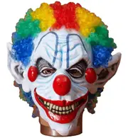 Sinister Mr Mister Horror Clown Killer Halloween Mens Costume Mask with Wig