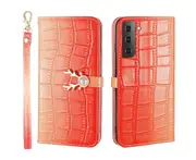 For Samsung Galaxy S21 Plus Cover Wallet - Red