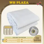 3.7mx6.1m White Canvas Tarp Tarpaulin Water Sun Proof Washable Boat Car Cover AU