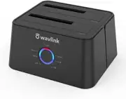 Dual-Bay USB 3.0 and USB C SATA Dock for 2.5/3.5 Inch HDD/SSD Cloning