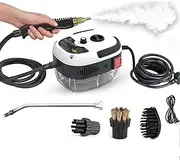 Eigoods 2500w Handheld High-Temperature Pressurized Cleaner, High Pressure Steam Cleaner for Home, Steamer for Car Detailing, Hand Held Steam Cleaning Machine for Kitchen Furniture BathroomS (White)