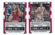 Lot (2) Panini Contenders 2020 Draft Picks Variation & Base Klay Thompson #6