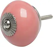 Ceramic Knob,Cabinet,Furniture Pull Handles,Door Pull,Drawer Pull Handle,Ceramic Knobs Vintage Knobs Drawer Round Pull Handle Furniture Drawer Cupboard Wardrobe Dresser Door Decorative Pink