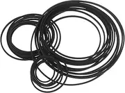 Totority 30pcs Cassette Player Belts Replacement Cassette Tape Player Belts 1.2mm Square for Recorder Maintenance