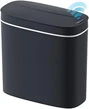 Provecta Smart Trash Bin with Lid, 13L Automatic Garbage Can, Waterproof Plastic Rubbish Bin Motion Sensor Wastebasket for Kitchen, Bedroom, Living Room, Office (Grey)