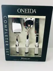 Oneida Essential Additions 11 Piece Serving Set and Steak Knives, NIB