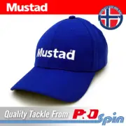 Mustad Hooks Fishing Cap - Pro Wear Multi-fit Blue Classic Baseball Cap Style