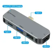 Portable PD Charging Port with Type C to USB-C/USB 3.0/USB 2.0 Hub F ALL Device