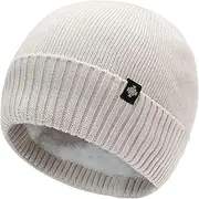 [Generic] Men's Snow Hats Caps Loose Woolen Hat Oversized Knitted Warm Winter Hat Suitable for Cold Weather One Size Men Wool Hat Warm Ear