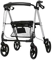 Walker,Lightweight Aluminum Rollator,Adjustable Rolling Walker with Seat for Elderly,Disabled,Limited Mobility Patients,Walking Stabilizer with Four Wheels Little Surprise