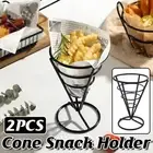 2X Snack Rack Wire Basket for Fried Chicken Chips French Fries Oil Holder Fryer
