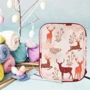 Knitting Yarn Storage Bag Crochet Hooks Thread Case Sewing Kit Organizer