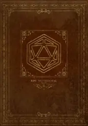 RPG Notebook Lined Grid Pages Brown Cover Notes Tracking Mapping Paperback