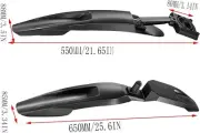 Noheiwur Bike Mudguard Set, Adjustable - Front and Rear Mud Flaps