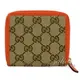 【全新現貨 補10個】茱麗葉精品 GUCCI 346056 經典雙G緹花皮飾邊扣式短夾.駝/橘現金價$10,800