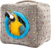Large Bird Snuggle Hut Thickened Top And Bottom - Winter Warm Plush Bird House Hanging