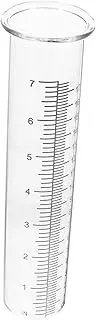 7 Gauge Rain Gauge Cups Meter Rain Gauge Outdoor Rainwater Rain Gauge Replacement Grass Rain Gauge Holder Outdoors Test Tube with Scale Gauges High Borosilicate Glass