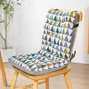 Outdoor Chair Cushion,Chaise Lounger Cushion, Thick Padded Chaise Lounger Swing Bench Cushion, Chair Sofa Cushion with Ties(D)
