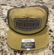 NWT Patagonia “Fly Catcher Hat” SnapBack Cap Corduroy -Moray Khaki Fly Fishing