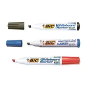 Bic Chisel Tip Whiteboard Marker (Box of 12) - Black