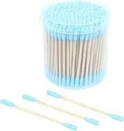 Ipetboom 200pcs Multipurpose Cotton Swabs for Beauty Makeup Cleaning Nail Polish Removal Safe for Ear Belly Button Double-ended Random Color