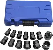 13x Stripped Bolt Extractor Set with Storage Case,Home Nuts Remover for Rusted, Rounded, Damaged Nuts Screw,Broken Bolts