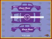 1/64 '55 Chevy "Grape Krate Tribute" Gasser Custom Decal SCR-1456