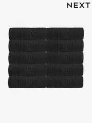 Black Cushioned Sole Sports Socks 10 Pack (518408) | $58