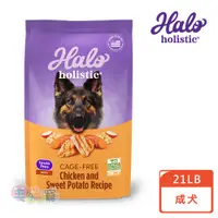 在飛比找蝦皮商城優惠-【Halo 嘿囉】成犬無穀雞肉 21磅 全新包裝 鮮食乾糧 