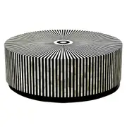 Luxe Living Makayla Bone Inlay Coffee Table in Black