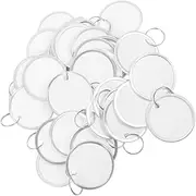 GETAJGHSD 60pcs Round Key Tags with Rings for Easy Identification and Organization Paper Labels for Home Office and Industrial Use for Tool and Garden Equipment Labeling