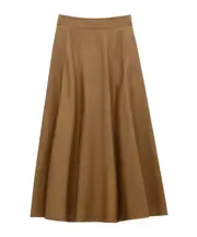 long skirt in lambskin FR36 KAKI