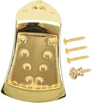 UPKOCH 1 Set Durable Triangle Mandolin Bridge Set String Pull String Plate with Installation Accessories for Easy Replacement of Mandolin Parts and Accessories