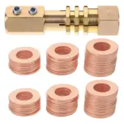 200 Pcs Sheet Metal Repair Machine Gasket Dent Pulling Puller Rings Copper Flat