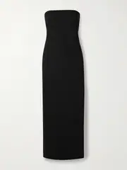 [Matteau] Matteau - Strapless Wool-blend Crepe Midi Dress - Black - 2 2 Black