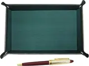 Japanese Moss Green Cowhide Leather Pen Tray Neo D-800 Holi Gold Finish Retro Ballpoint Pen Set Red TRAMG-800B-R