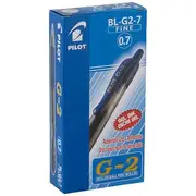 Pilot G2 Retractable Gel Pen 0.7mm Blue 12 Pack