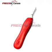 PRECISE CANADA Scalpel Handle #4 Red Surgical Dermal Podiatry Instrument