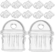 ERINGOGO 12Pcs Charging Port Dust Plugs Transparent Protective Plugs for Type C Mobile Phones Easy to Insert Remove Prevents Grime and Damage for USB C Devices