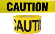 Premium Yellow Caution Tape 3 inch x 100 ft & 1000 ft. Maximum Readability