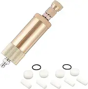 EFGTEK Core High Pressure PCP Hand Pump Air Filter Water-Oil Sperator with Female and Male Quick Connect for High Pressure Air Compressor Pump 30Mpa Golden