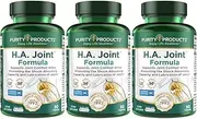 HA Joint Formula by Purity Products - Hyaluronic Acid + Key CoFactors - Joint + Skin Multi Collagen (Type I, II & III) - 5-Loxin - Olive Fruit Extract - Joint Flexibility + Mobility - 90 Capsules (3)