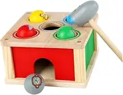 HONITANO 1 Set Wooden Hammer Beat for Educational Coordination for Hand Training Impact Resistant Promotes Arm Muscle Development and Concentration Skills