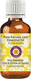 Deve Herbes Pure Kanuka Leaf Essential Oil (Kunzea ericoides) Steam Distilled Natural Therapeutic Grade 5ml (0.16 oz)