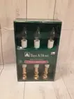 Vintage 90's Kmart ~Trim-a-Home 9" Brass Candle Lights Set of 3 ~New Old Stock~