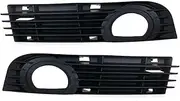 Car Fog Lamp Assembly Car Front Bumper Fog Light Lamp Grille Fog Light Lamp Assembly for A8 D3 2004-2007 4E0941699A 4E0941700A Front Bumper Fog Light(1pc Left Cover)